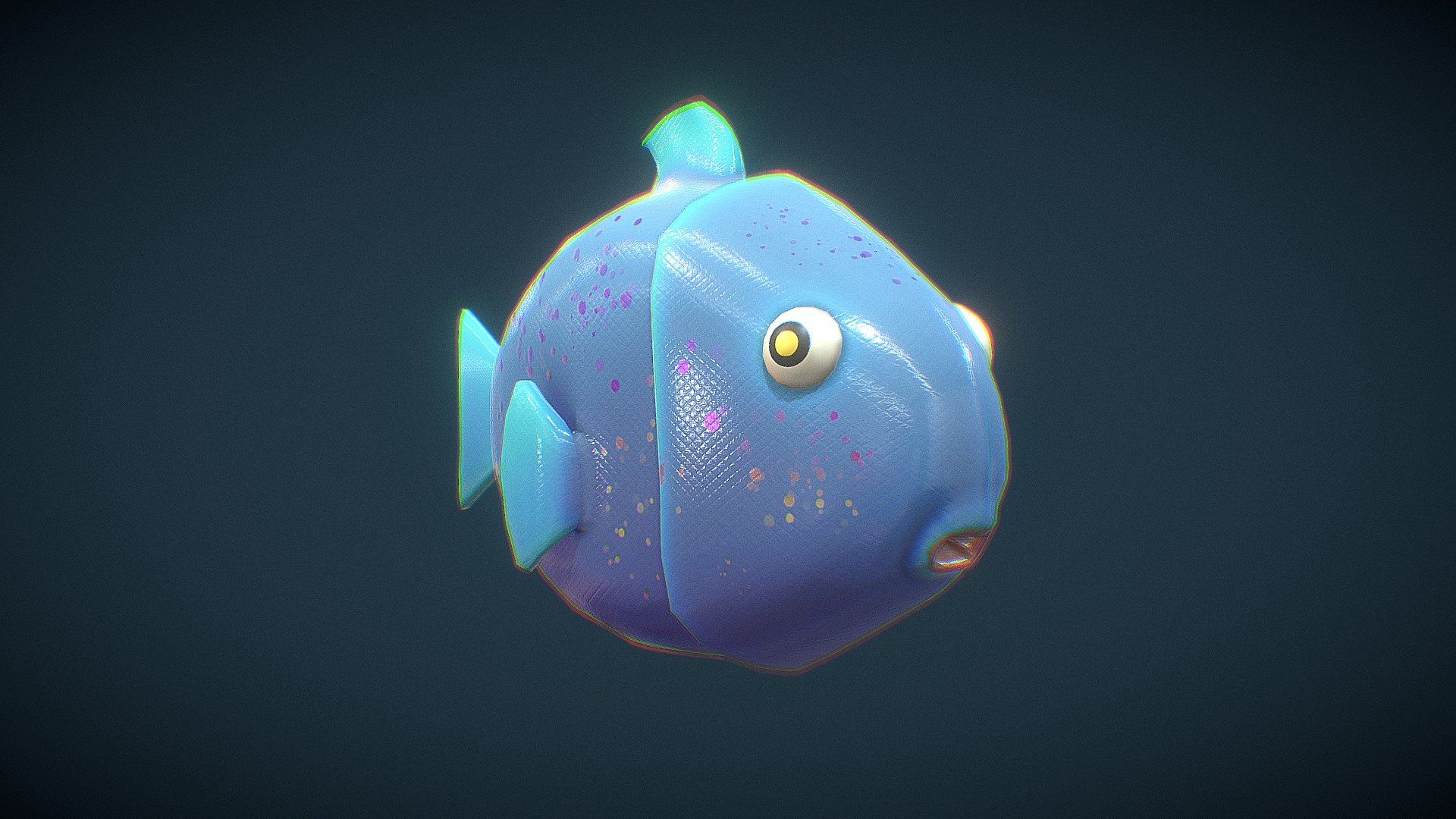 3D  Fish Stylze Lowpoly (Free( — Sketchfab embed 3D viewer