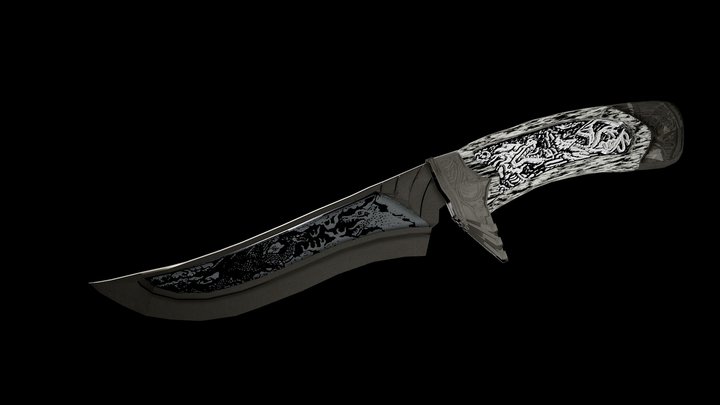 FREE dragon knife | KNIFE 3D Model