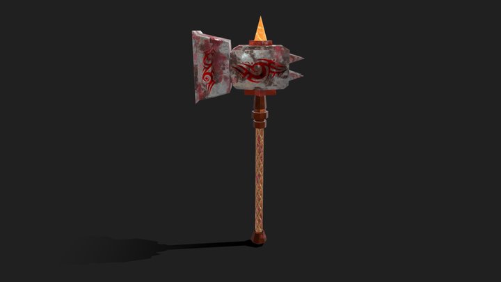Hammer 2 Lowpoly 3D Model