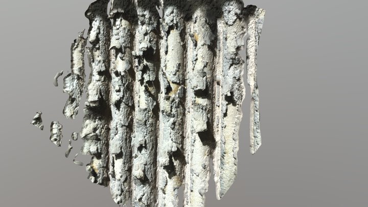 Eldstadsbackvägg 3D Model