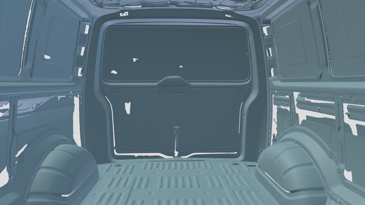 Internal 3D scan of VW Transporter 3D Model