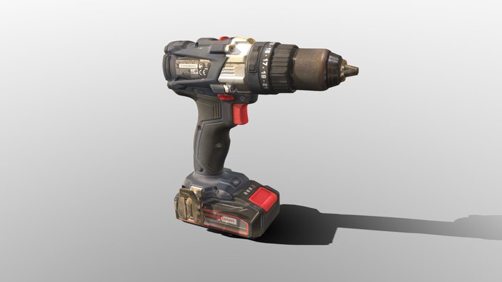 Power Drill - Einscan Rockit Laser Texture Scan – Kostenloses 3D-Modell STL