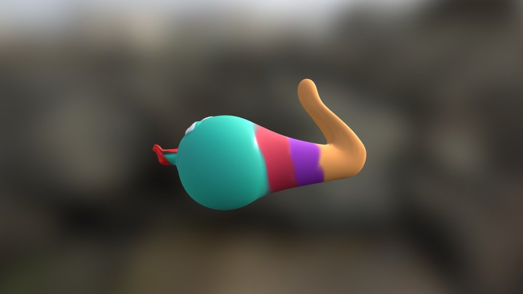 Minhoca 3D Realista