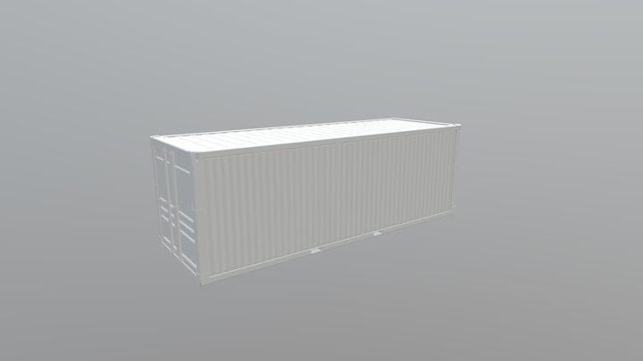 Shipping Crate 3D Model