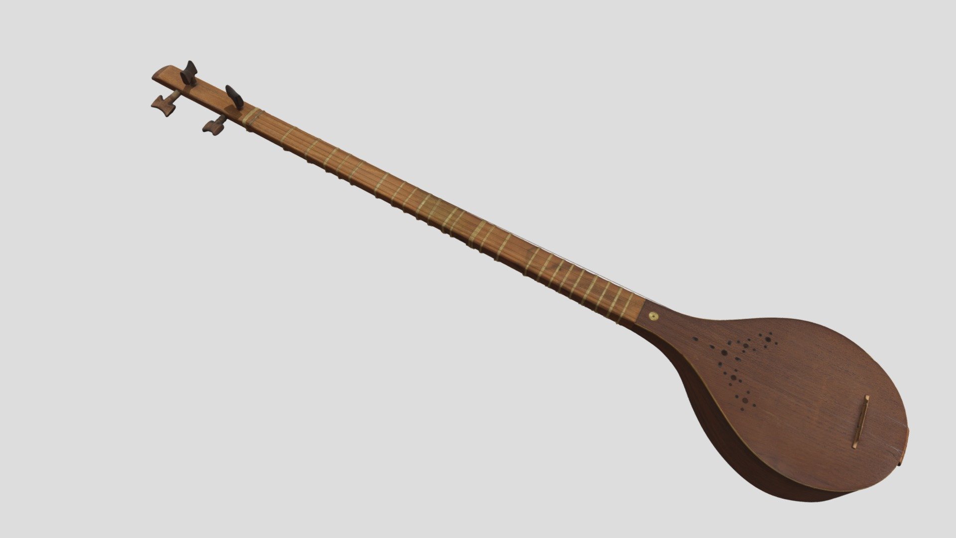 Musical instrument. Setar. longnecked lute Buy Royalty Free 3D model