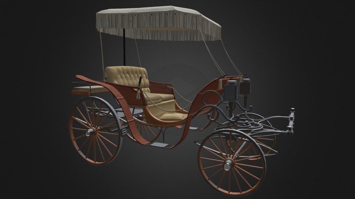 Phaeton Carriage 3D Model