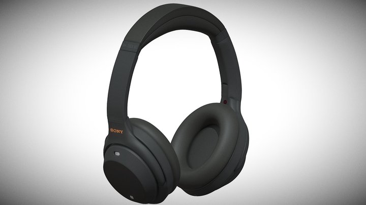 Headphone Sony WH-1000XM3 3D Model