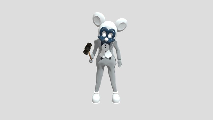 Mascot Photo-Negative-Mickey 3D Model