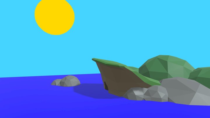 Cliff Side – Kostenloses 3D-Modell STL
