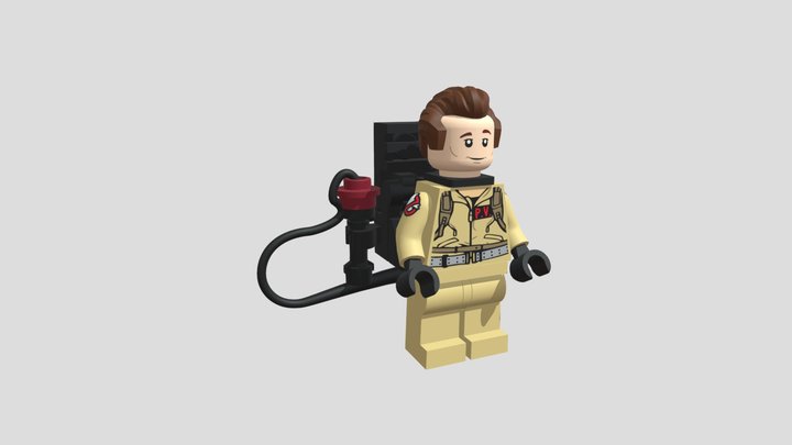 Dr. Peter Venkman - Lego 3D Model
