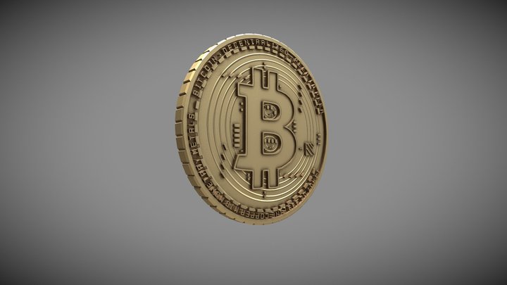Bitcoin Coin 3D Model
