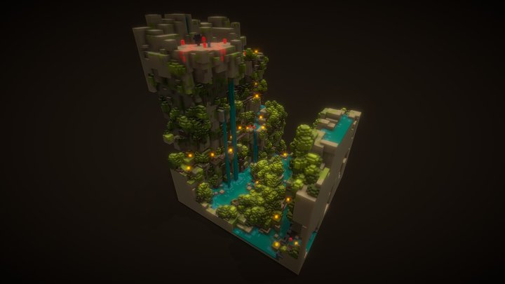 SR Mini-Map LAND 1 - Jungle Canyon 3D Model