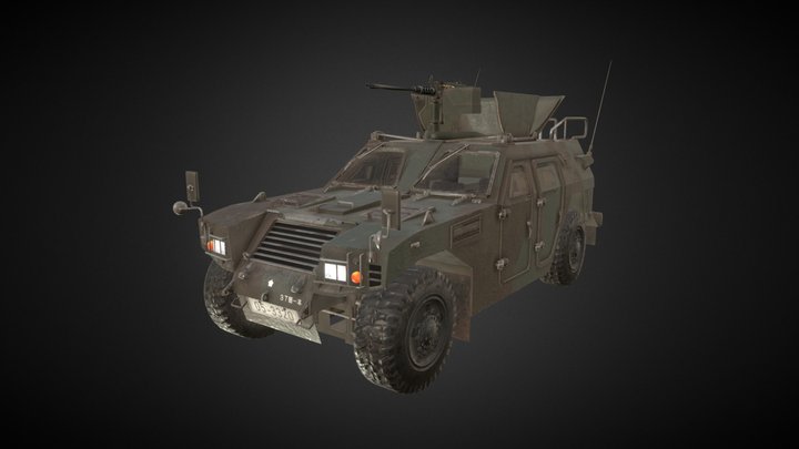 KomatsuLAV 軽装甲機動車 3D Model