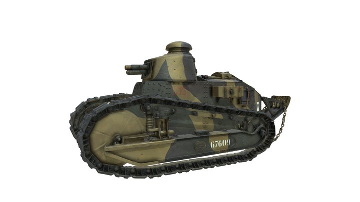 Renault FT Tank 3D scan 3D Model