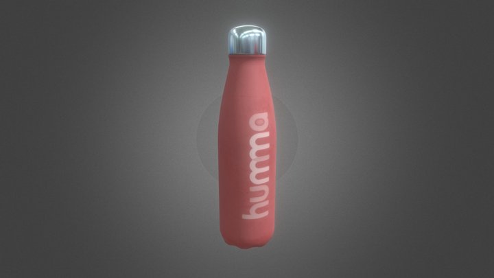 Used Sport Water Bottle 3D Model
