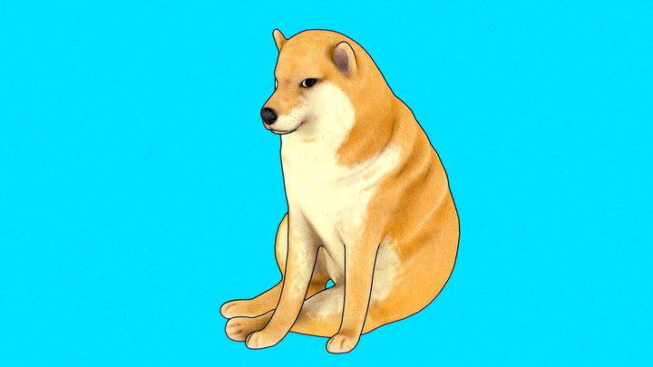 Cheems Doge 3D Model