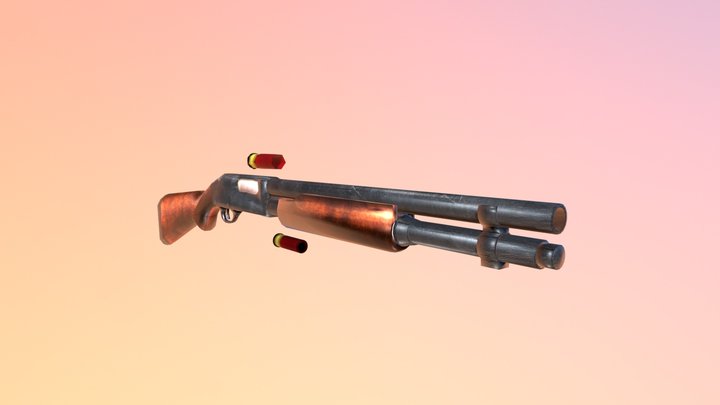 Remington 870 3D Model