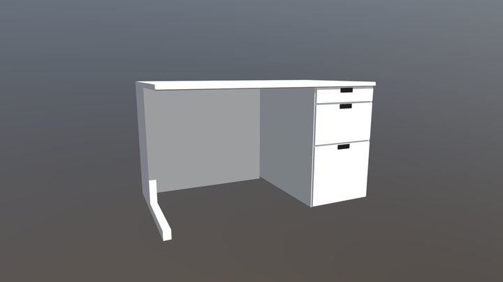 Desk 001 3D Model