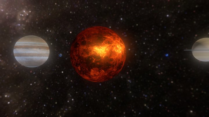Système Solaire 3D Model