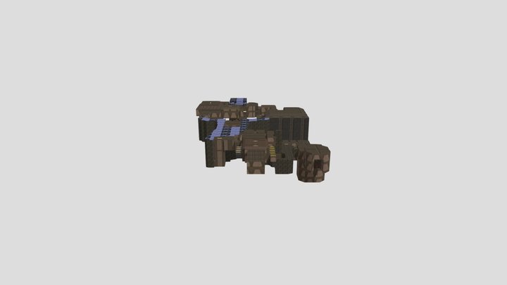 Quake E1M1 - The slipgate complex 3D Model
