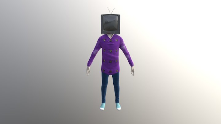 TV Head 3D Model