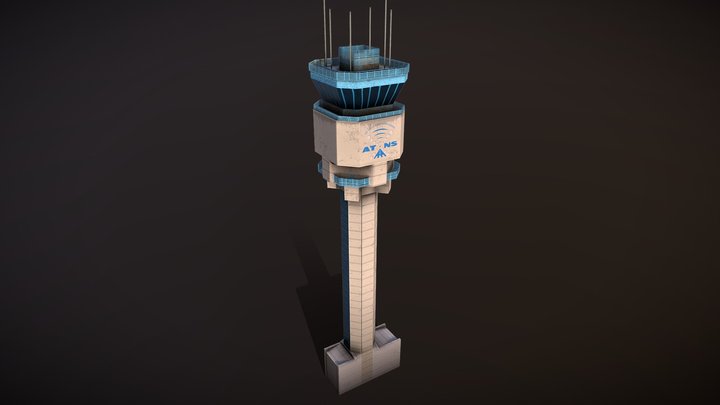 Johannesburg airport tower 3D Model