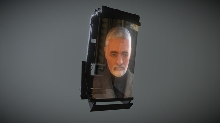 Half Life - Combine Propaganda Projector 3D Model