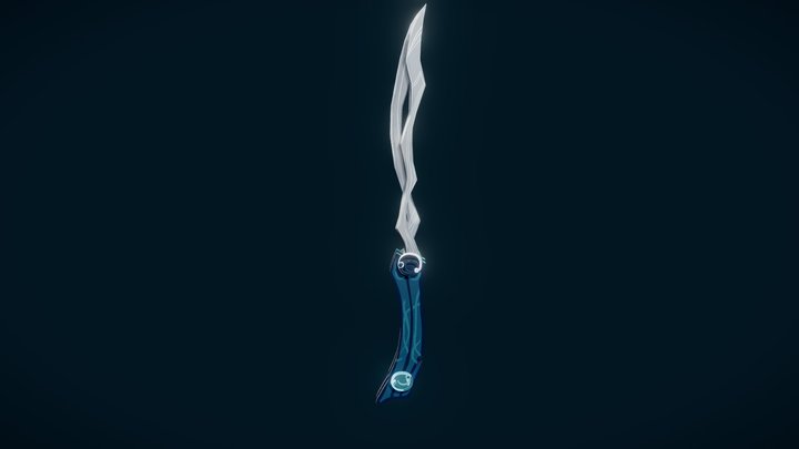 Espada de Rayla, The Dragon Prince (handpainted) 3D Model