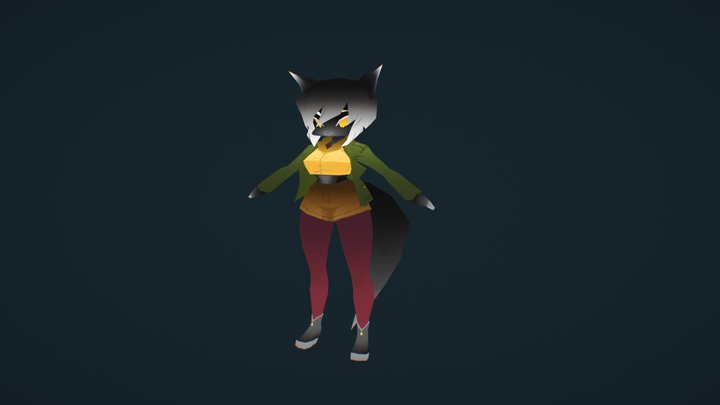 Look Dev - Fox Lady 3D Model