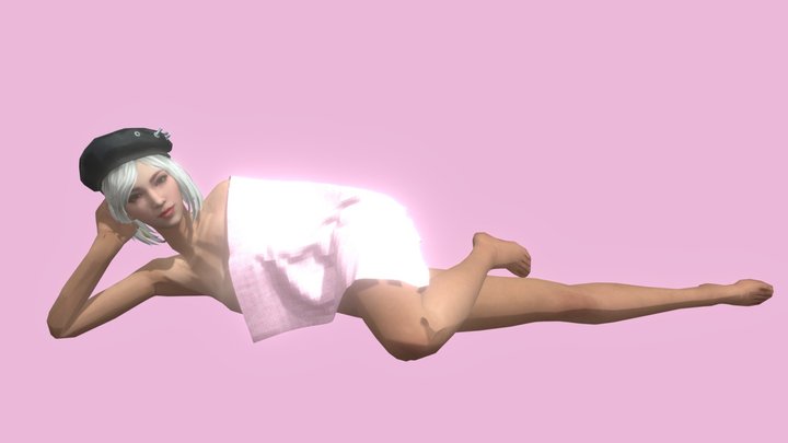 FreeFire Basic Female Body 3D Model - Capela 3D Model