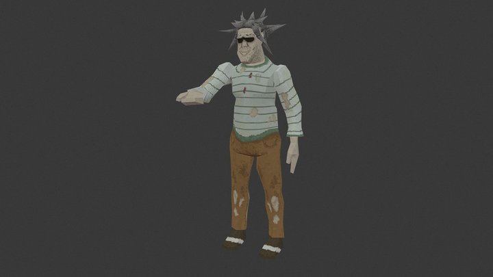 Vagabundo - Character from LÍNEA 0 3D Model