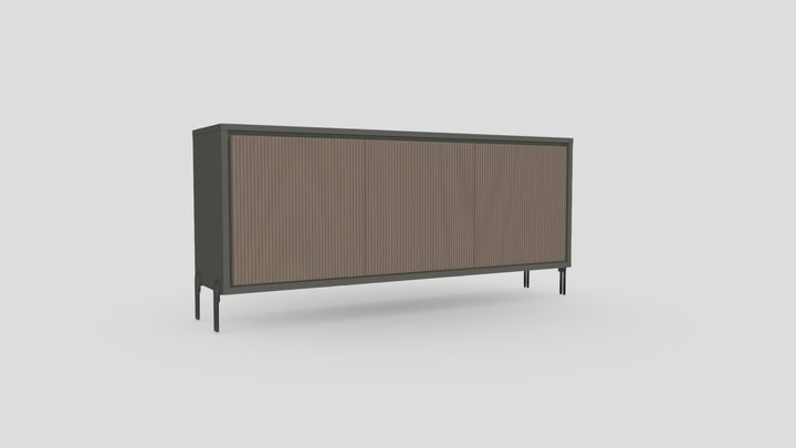 CREDENZA 3 ANTE REAL 180 - BeHome 3D Model