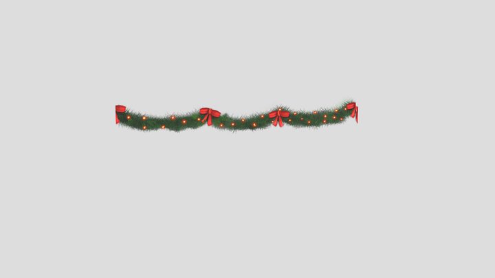 Gingerbread Snowglobe Garland 3D Model