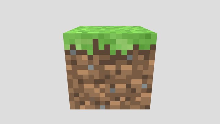 GrassBlock 3D Model