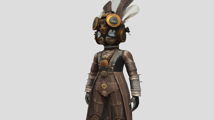 Oryn, the Steampunk Seeker 3D Model