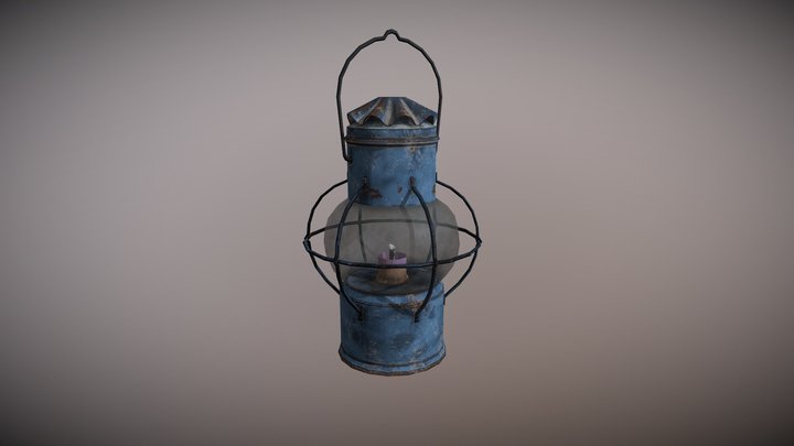 Realistic Oil Lamp | Game Ready HQ Survival Prop – Free 3D Model STL