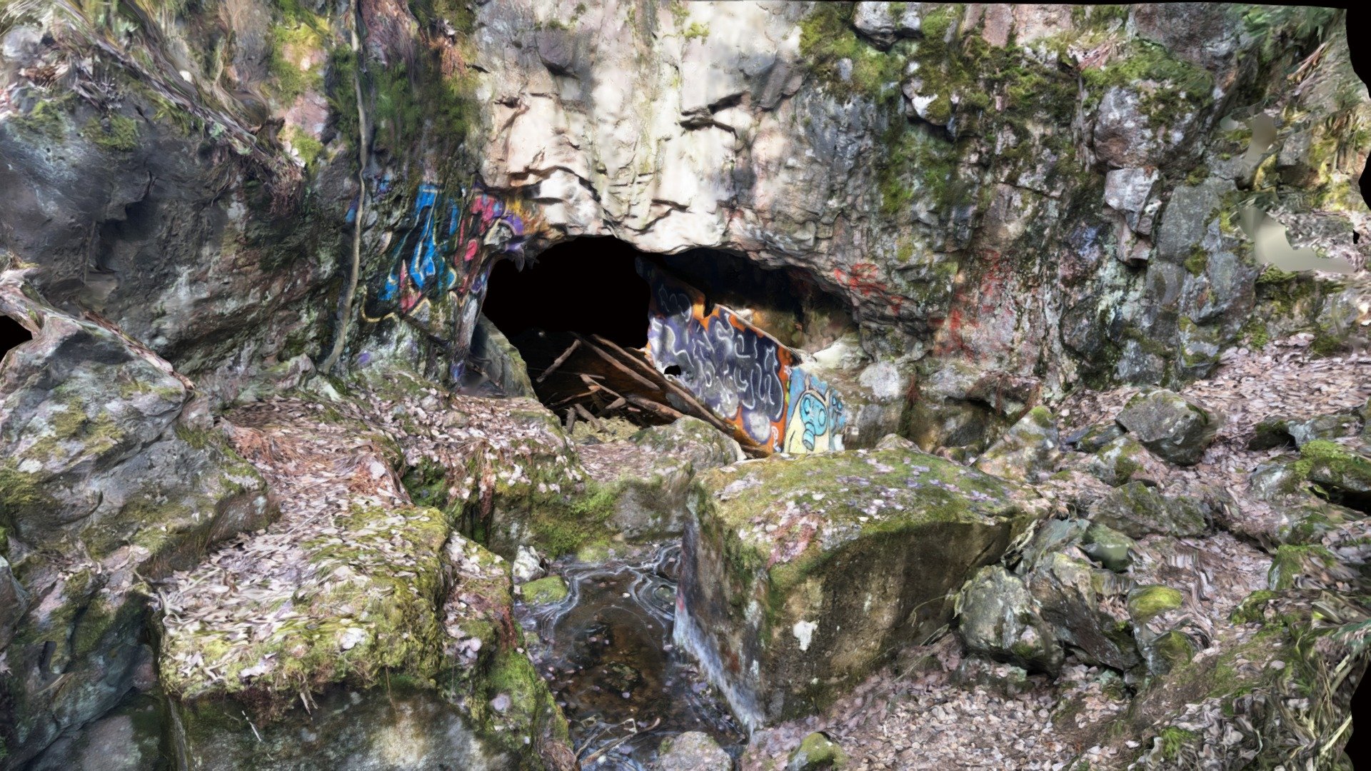 Cave in WW1 base, Kivikko, Helsinki, Finland