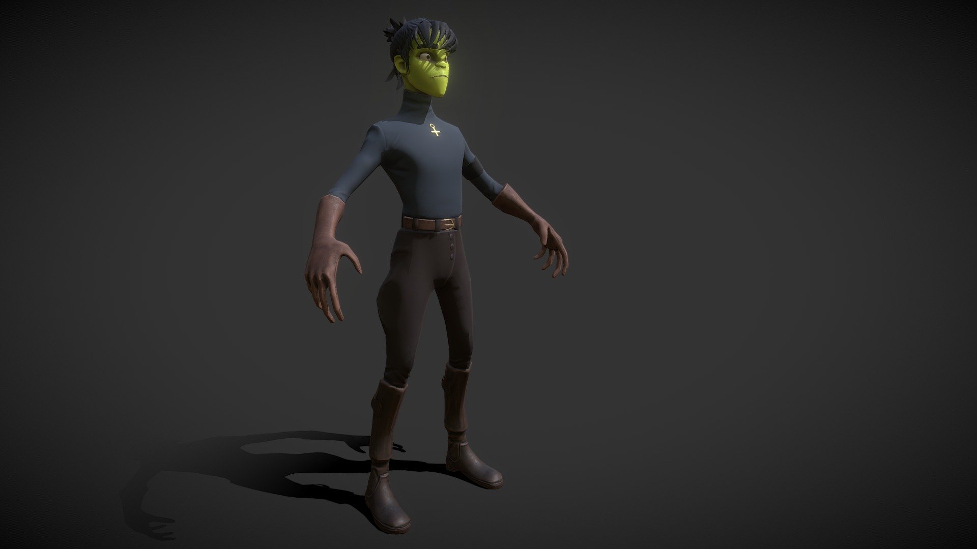 Gorillaz Murdoc 3d Model By Casey Saunders Caseysaunders 73c03ae Sketchfab 1757