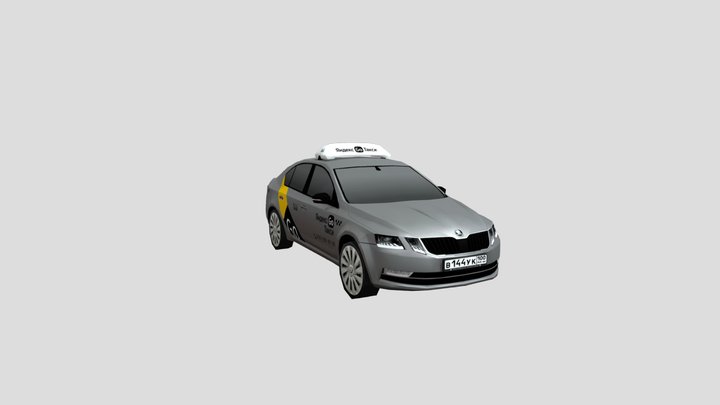 Skoda Octavia - Yandex Taxi (1) 3D Model