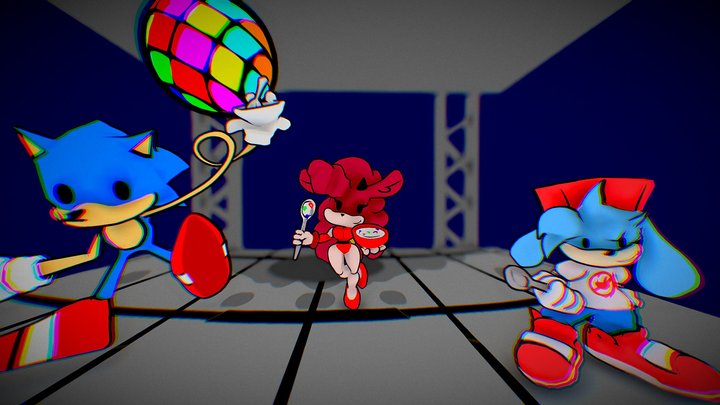 specterpaddle on X: Final Two Renders for @FunkiestBunny Vs Sonic.EXE  model pack. All 3.0 models are complete #sonicexe #3dmodeling #VRChat  #fnfsonicexe #fnf  / X