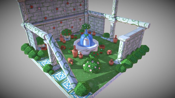 Old Garden 3D Model