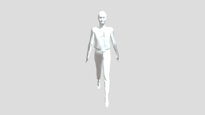 walking cycle 3D Model
