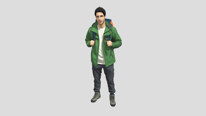 Trailbound Backpacker – Gratis 3D-model STL