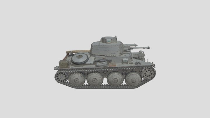 Pz.Kpfw. 38 (t) – Modello 3D gratuito STL