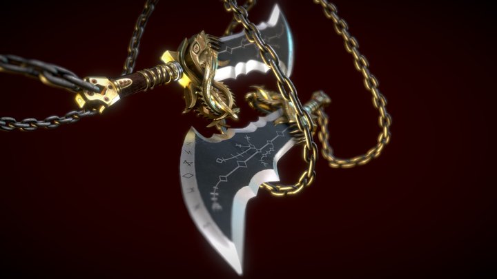 Chaos blade God of War Ragnarok 3D Model