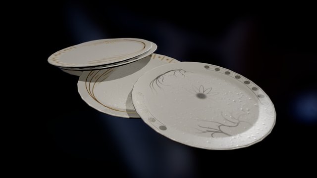 Ceramic Plates 3D Model