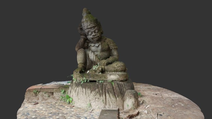 Wat Pha Lat Statue 3D Model