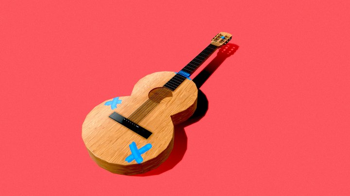 Guitar 3D Model