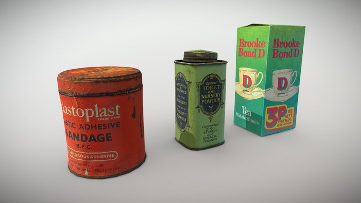 Vintage Container Scans 3D Model