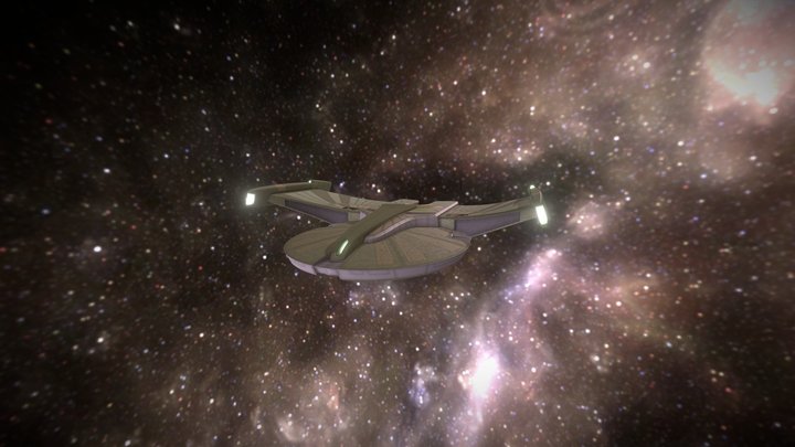 Siren Class Heavy Cruiser 3D Model